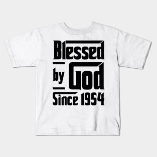 Blessed By God Since 1954 69th Birthday Kids T-Shirt
